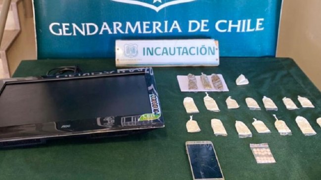 Gendarmería descubrió droga dentro de un televisor en la cárcel de Concepción