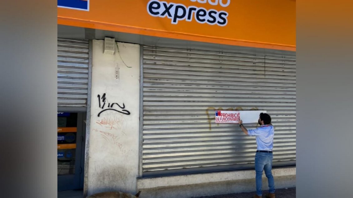 Cursan sumario y prohibición de funcionamiento a sucursal bancaria en Calama