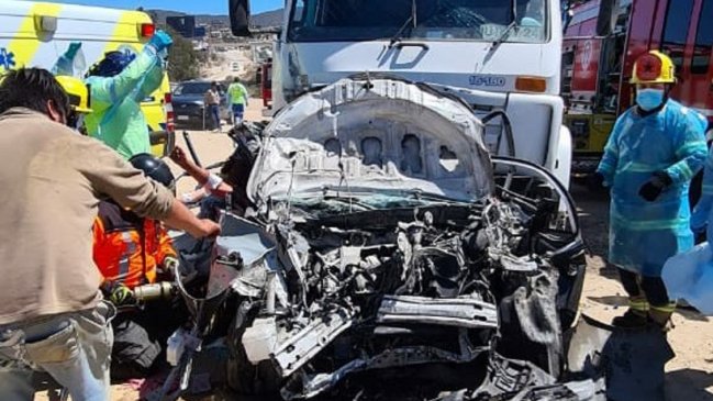 Choque múltiple dejó tres fallecidos en Coquimbo
