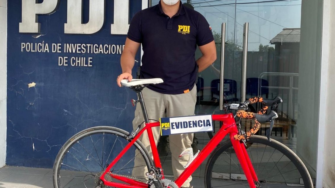 Bicicleta de alta gama robada hace dos años en Coyhaique fue recuperada en Calera de Tango