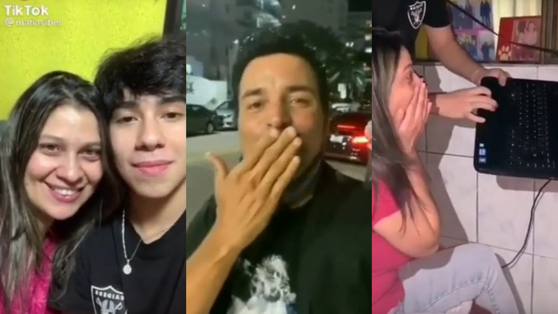 Lo logró: Tiktoker chileno consiguió que Chayanne salude a su mamá