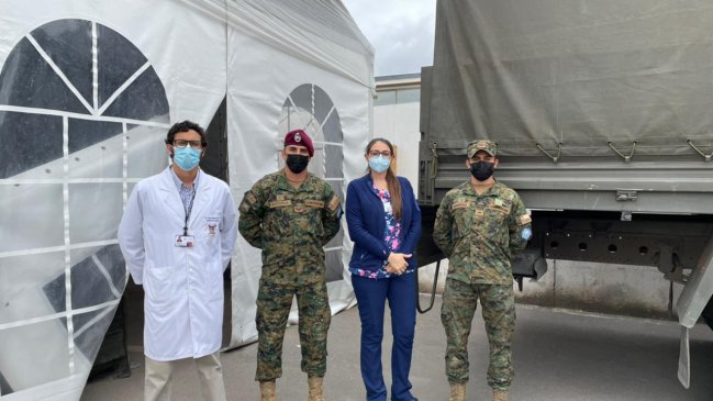 Reinstalan carpa modular de atención de urgencia en Hospital de Santa Cruz