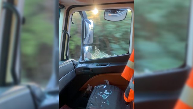 Gremio camionero denuncia baleo a conductor en el límite entre Biobío y La Araucanía