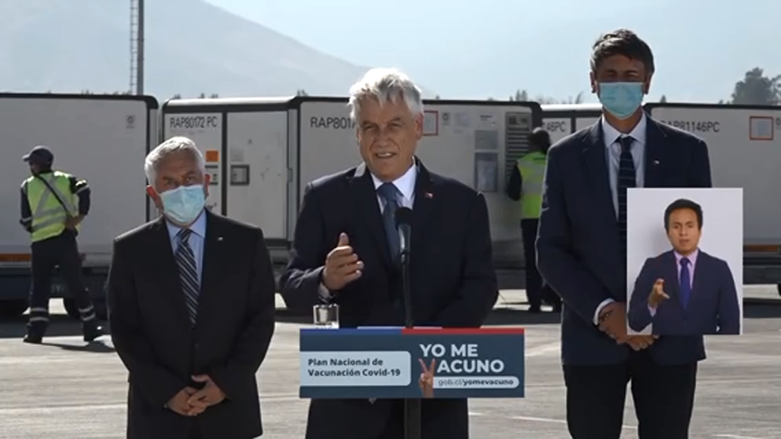 Chile espera vacunar a 3,1 millones de personas en la primera quincena de marzo