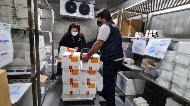 Nueva remesa de vacunas llegó este fin de semana a Tarapacá