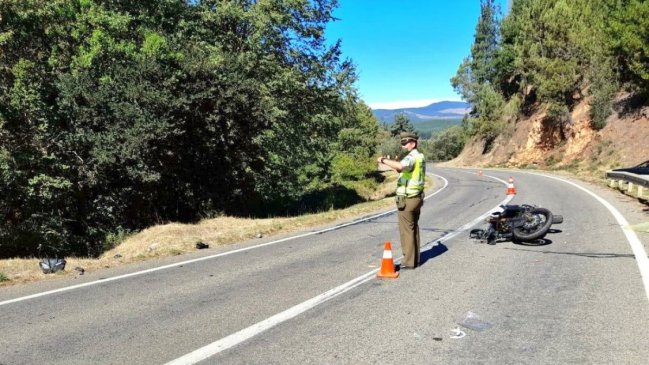 Motorista muere tras chocar contra una barrera en la ruta hacia la costa de Ñuble
