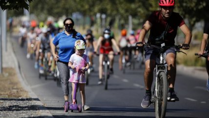  Autoridades inauguraron nuevo tramo de ciclovía en Costanera Sur  