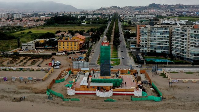 Restauración de Faro Monumental de La Serena alcanzó el 43 por ciento