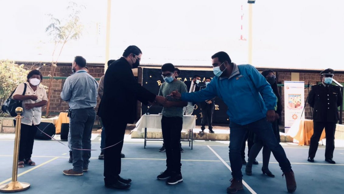 Autoridades entregaron obras de mejoramiento en escuela de Mamiña