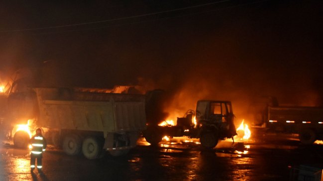 Dos ataques se registraron en Freire: Maquinaria, bodegas quemadas y dos personas heridas