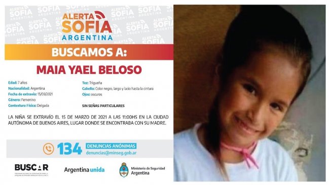 Niña de siete años desaparecida hace dos días mantiene a Argentina en vilo