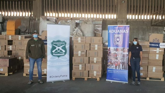 Aduanas detectó 150 mil cajetillas de cigarrillos de contrabando: Iban a ser comercializadas en Santiago