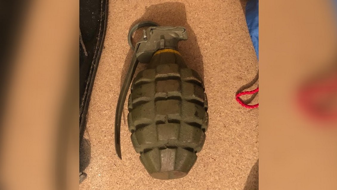 Carabineros encontró una granada de mano en medio de allanamiento por drogas