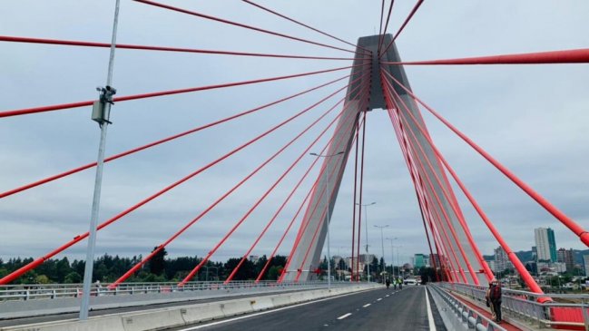 Este viernes comienza marcha blanca del puente que unirá Temuco y Padre las Casas