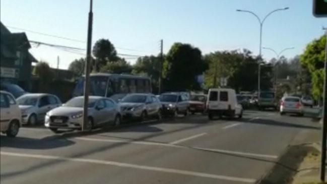 Cordón sanitario provocó tacos de hasta cuatro horas en Concepción
