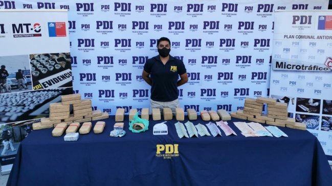Iquique: 800 millones de pesos en drogas fueron incautados a un narcotraficante