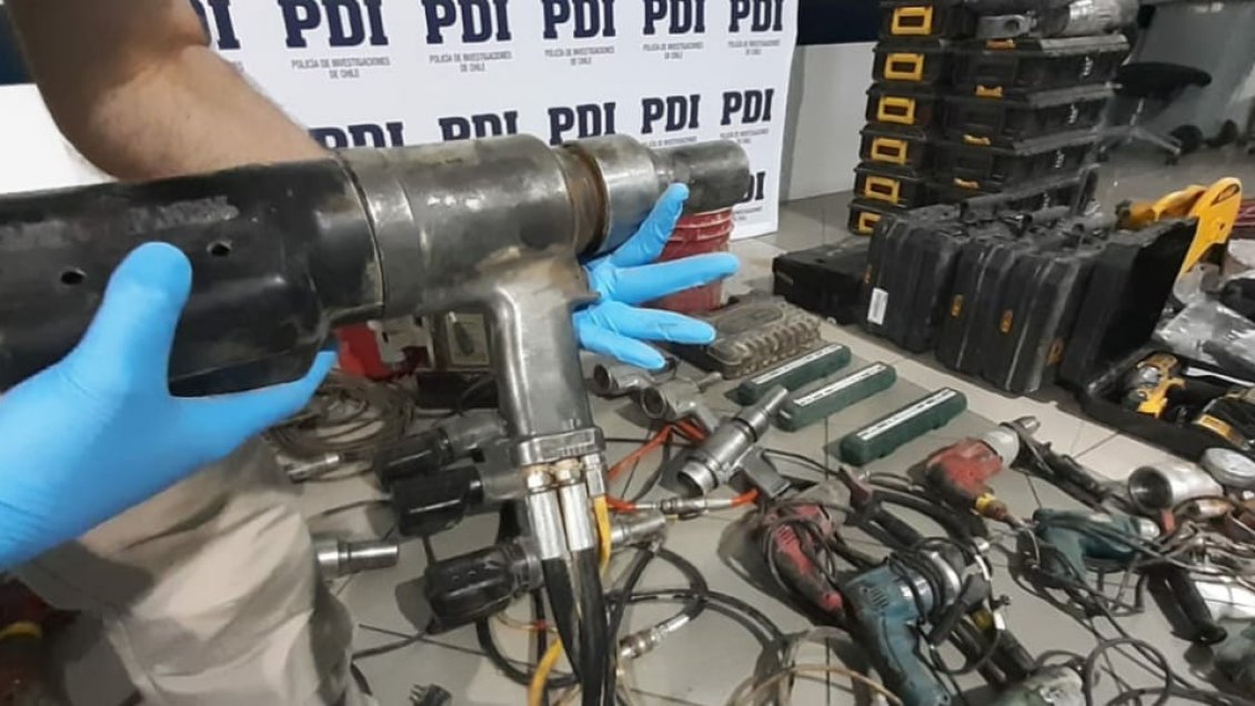 Recuperan maquinaria sustraída desde una planta fotovoltaica en Antofagasta