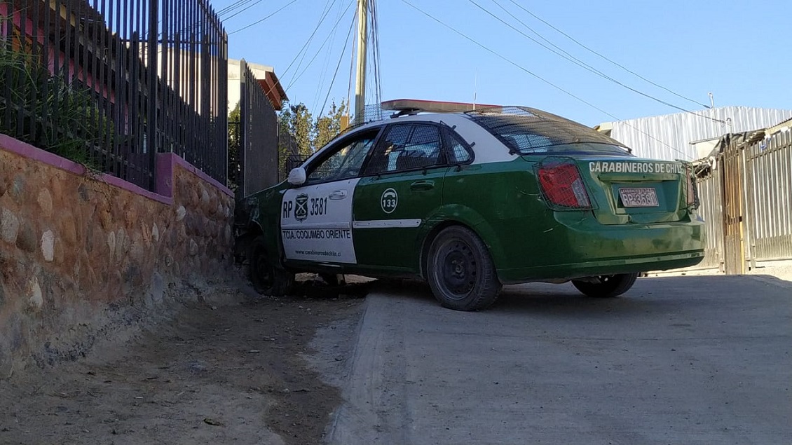 Ladrón en fuga sustrajo radiopatrulla de Carabineros en Coquimbo