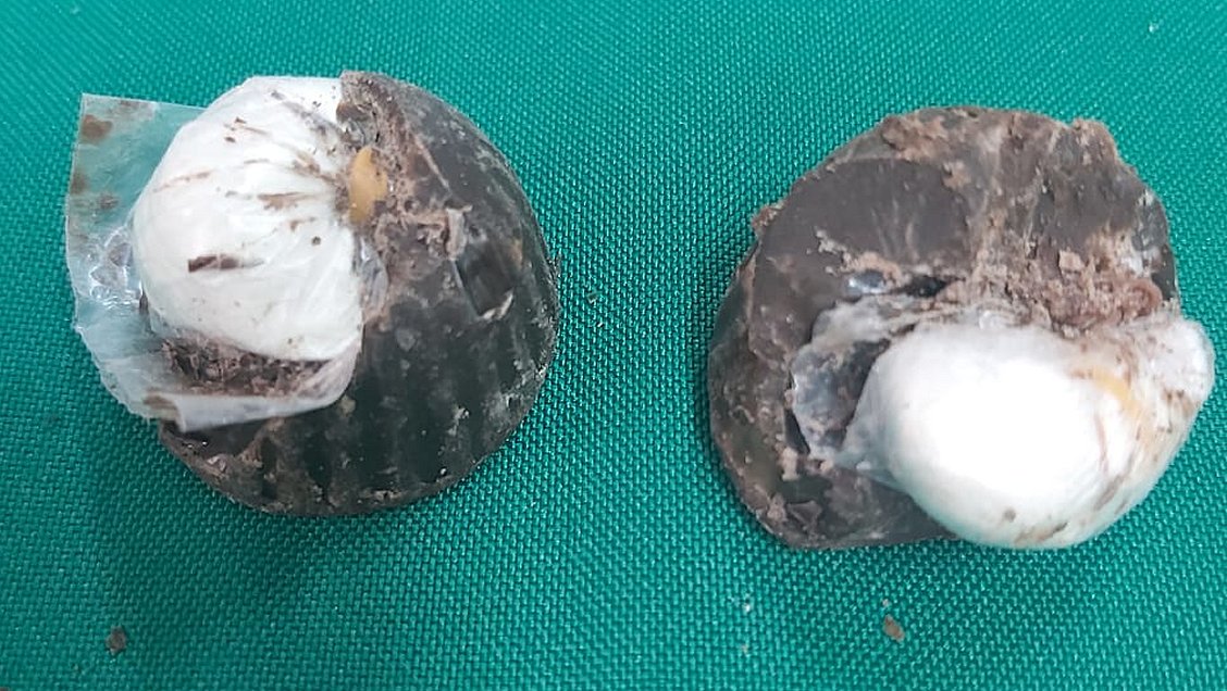 Mujer llevó bombones rellenos con pasta base a su pololo encarcelado