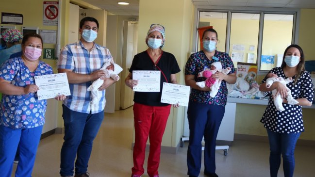 Trillizas del Ñuble fueron dadas de alta