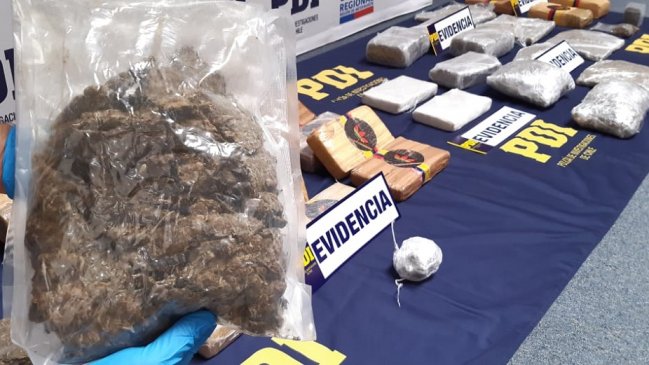 PDI detuvo a cuatro personas acusadas de tráfico de drogas en Antofagasta y Tarapacá