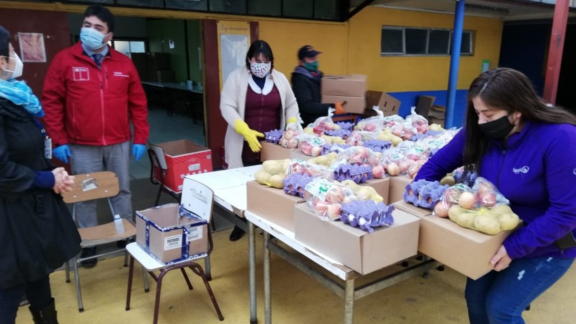 Ñuble: Más de 867 mil canastas de alimentación escolar se han entregado durante la pandemia
