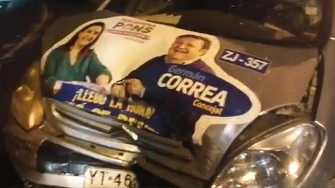 Candidato a concejal que chocó curado quedó con arresto domiciliario y la UDI le deseó la derrota