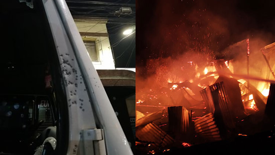 Bomberos fueron baleados al acudir a incendio de iglesia en Victoria