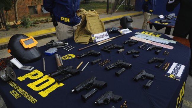 PDI desarticuló banda criminal que modificaba armas a fogueo