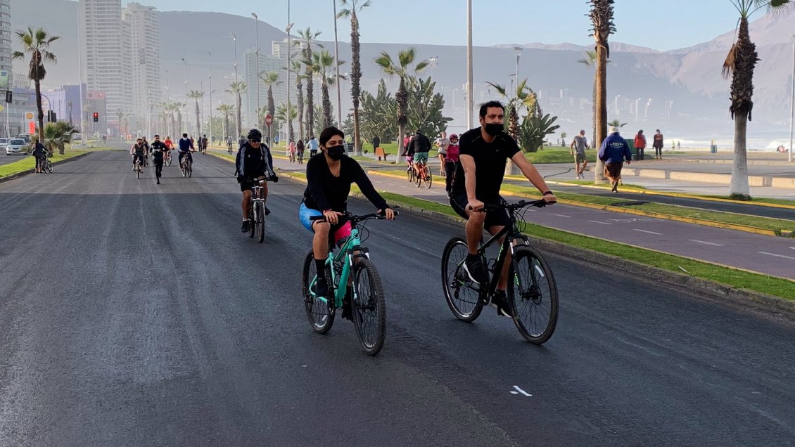 Cierran Avenida Arturo Prat de Iquique para uso exclusivo durante franja deportiva