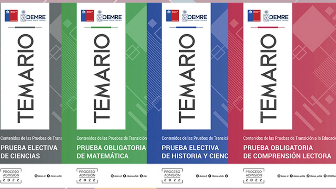 Dan a conocer temarios para la Prueba de Transición 2022