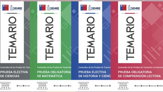Dan a conocer temarios para la Prueba de Transición 2022