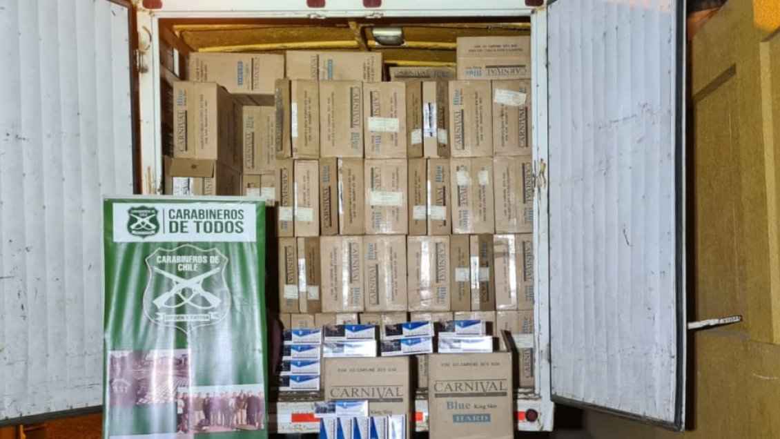 Carabineros incautó 150 mil cajetillas de cigarrillos de contrabando en Taltal
