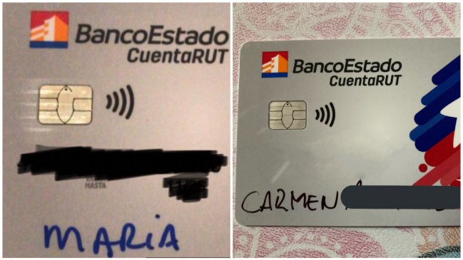 BancoEstado: Clientes recibieron nueva tarjeta de CuentaRUT con nombres escritos con plumón