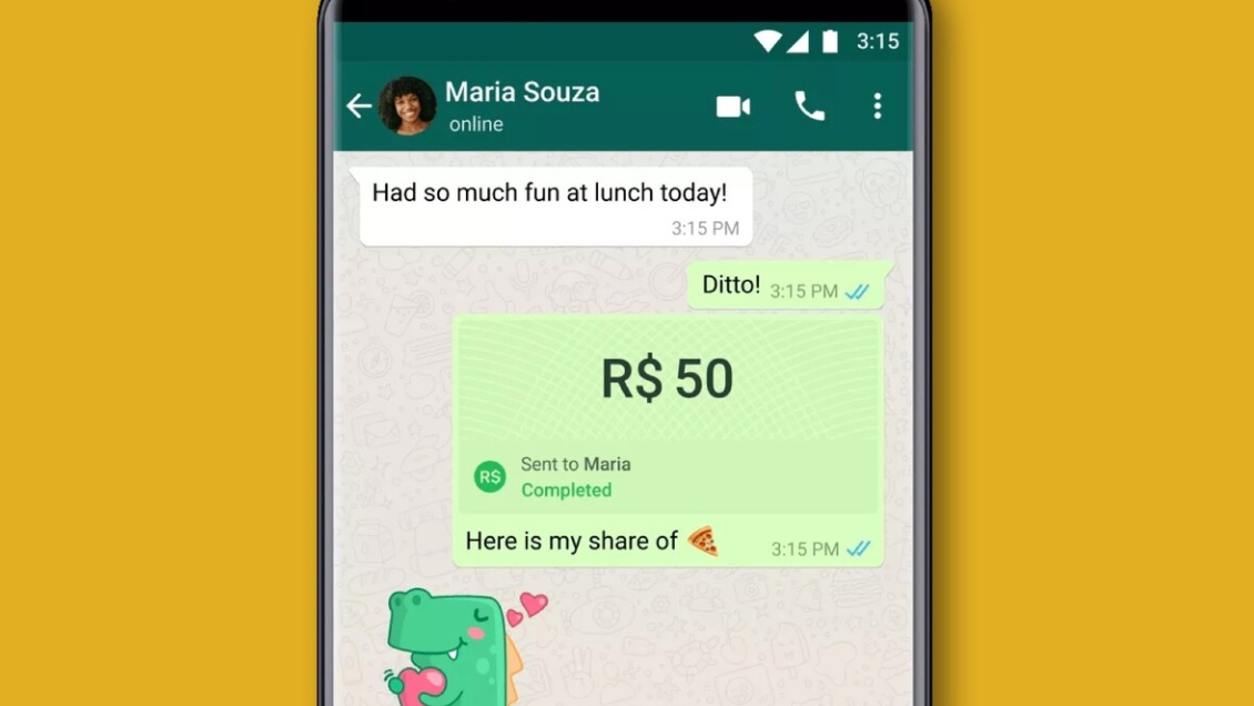 Brasil: WhatsApp inicia sistema de pago y recibo de dinero en los chats