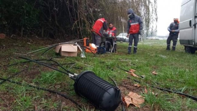 Ataque vandálico a fibra óptica mantiene sin internet a 20 mil clientes en Hualpén y Talcahuano