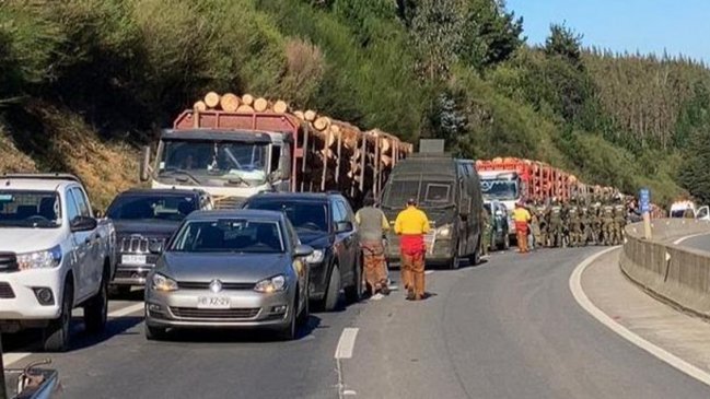 Los Álamos: Camioneros bloquearon por segundo día consecutivo la Ruta 160