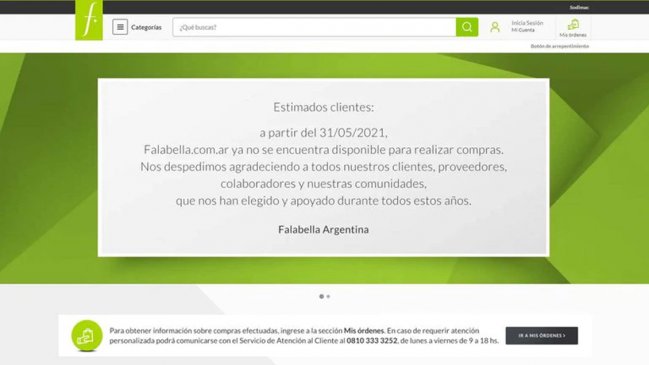 Falabella concretó su salida definitiva de Argentina
