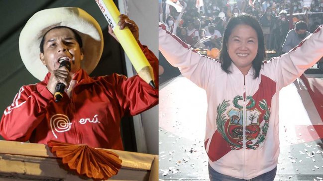 Pedro Castillo y Keiko Fujimori cerraron la campaña más polarizada en décadas en Perú