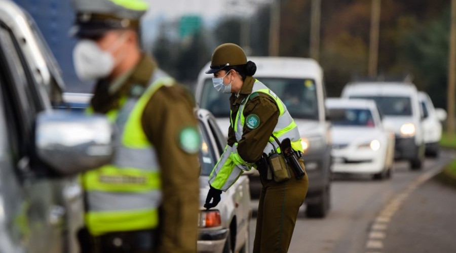 Tres detenidos imputados por porte de droga en control carretero en Labranza