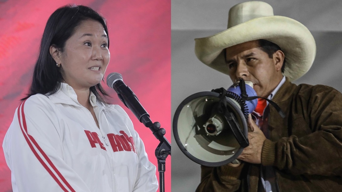 Fujimori aún lidera el recuento en Perú, pero Castillo estrecha el margen