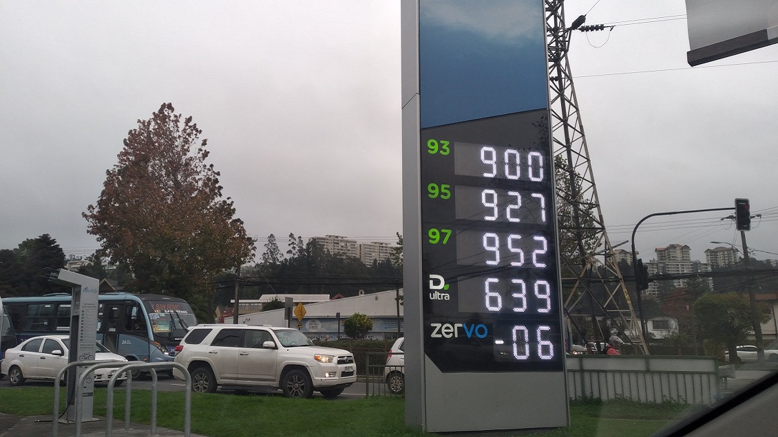 Protestas y eventuales alzas en pasajes provoca incesante aumento de las bencinas en el Gran Concepción