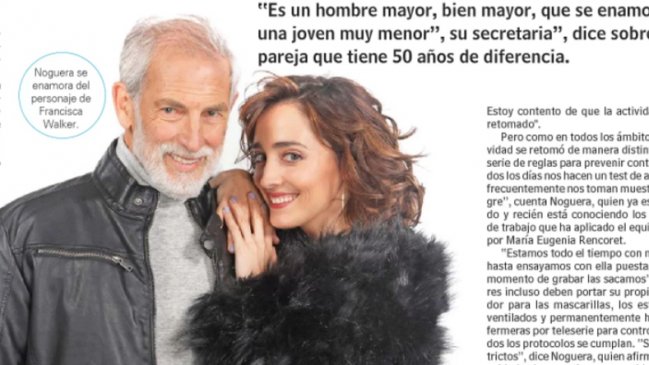 Héctor Noguera tendrá una relación con una mujer 50 años menor en nueva teleserie de Mega