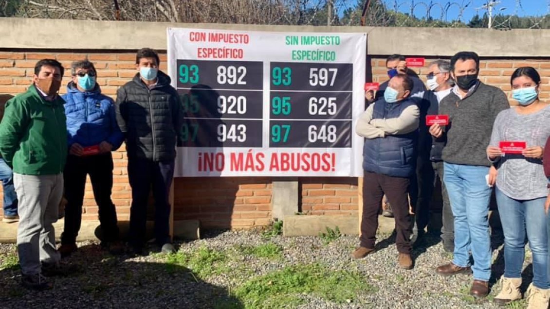 Municipios del Maule inician campaña para eliminar el impuesto a la bencina