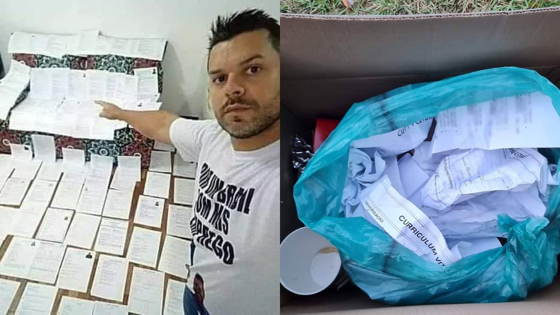 Encontró 62 currículums botados en la basura y le consiguió trabajo a 14 personas