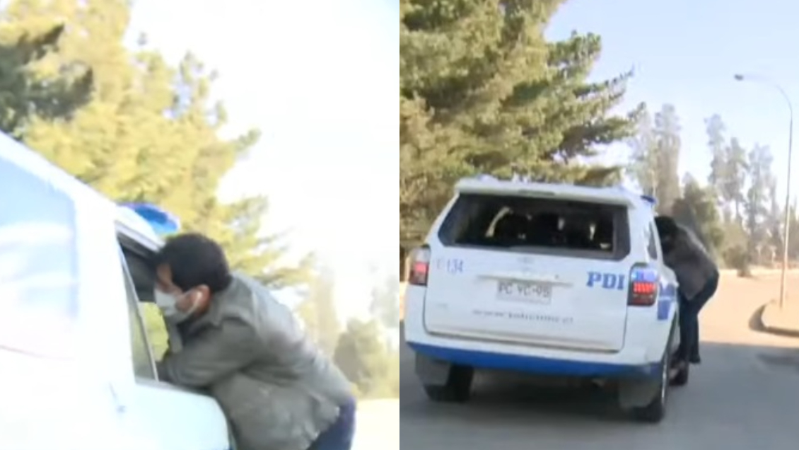 Periodista quedó colgando de auto PDI con detenido por sustracción de niña en Valparaíso