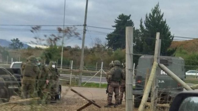 Incidentes entre Carabineros y comunidad mapuche en reconstitución de escena por crimen del cabo Naín