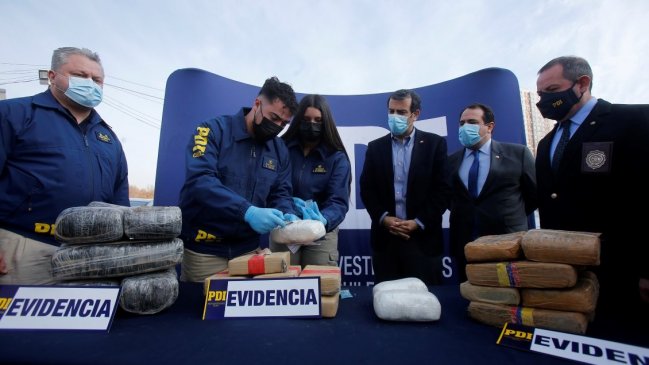 PDI realizó millonario decomiso de droga que se comercializaba en la Región Metropolitana