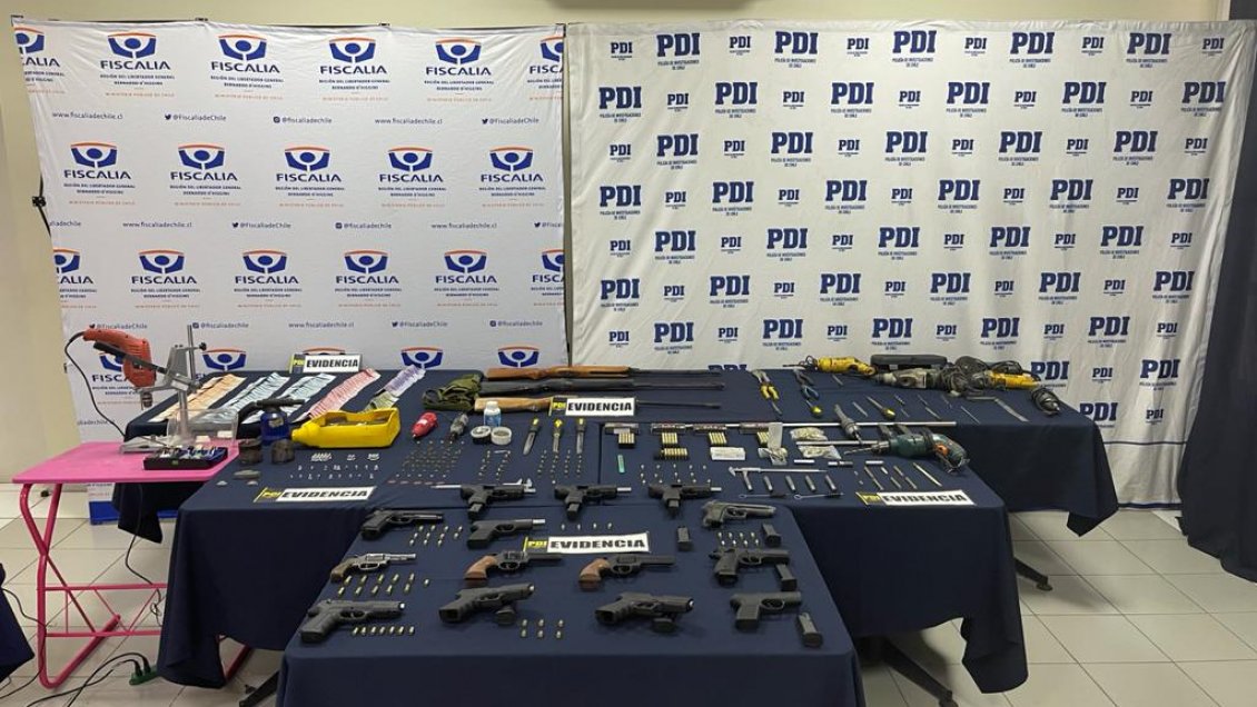 Desmantelan taller dedicado a adaptar armas a fogueo para disparar balas en San Fernando