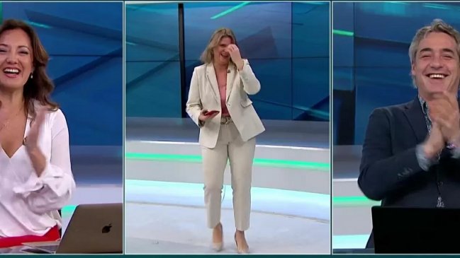Periodista de Mega se lució en vivo con baile a lo Raffaella Carrà